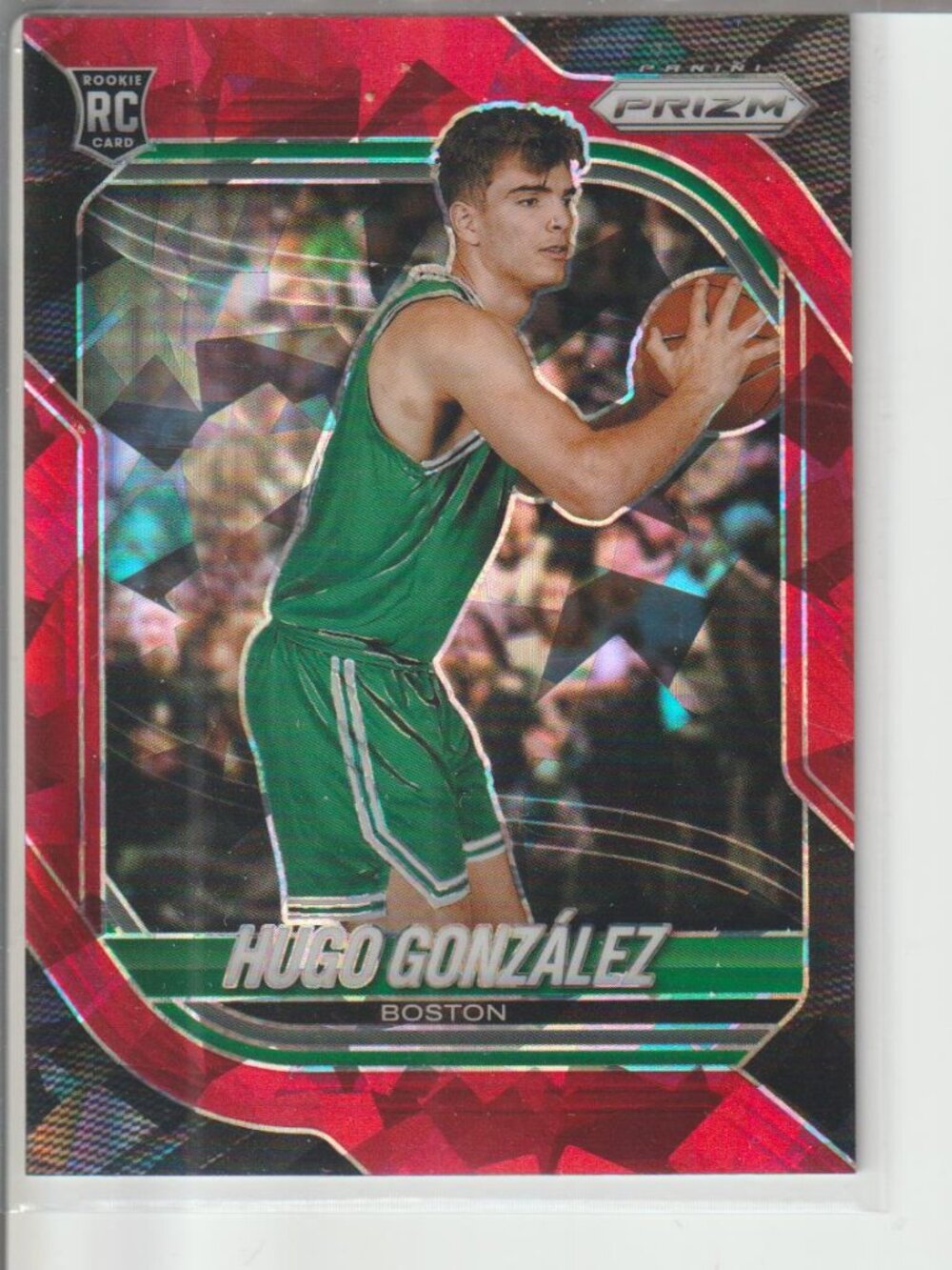 Hugo Gonzalez 2025-26 Panini Prizm RC Red Ice Prizm Rookie Boston Celtics #20